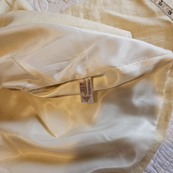 Linen jacket yellow - Picture 4 of 5